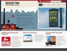Tablet Screenshot of northeastpark.org